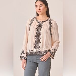 NKN Nekane Mimosa Embroidered Blouse size M NWT